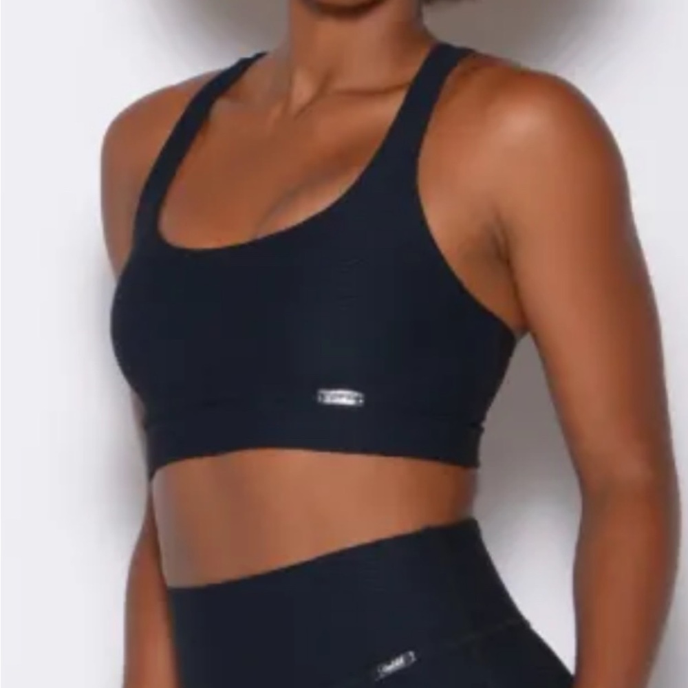Bombshell Sportswear Chevron Black Sports Bra